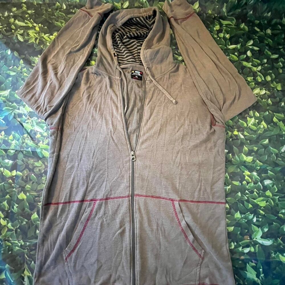 Rusty Men's Grey and Brown Hoodie